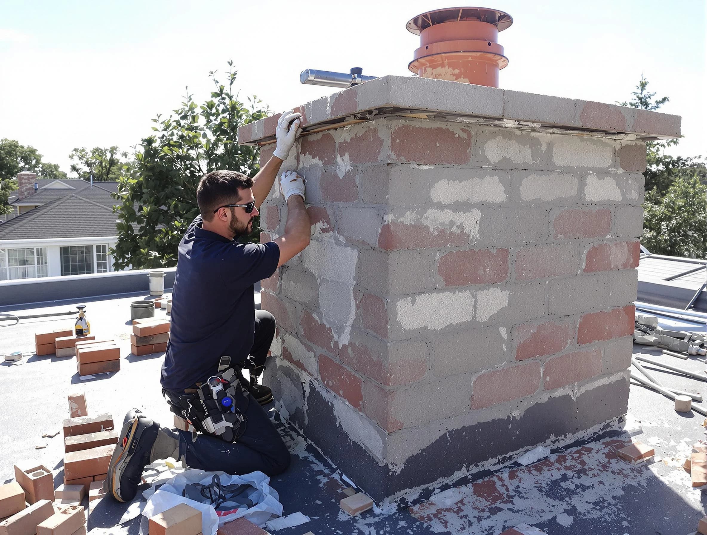 Advanced chimney repair process by Herriman Chimney Sweep in Herriman, UT