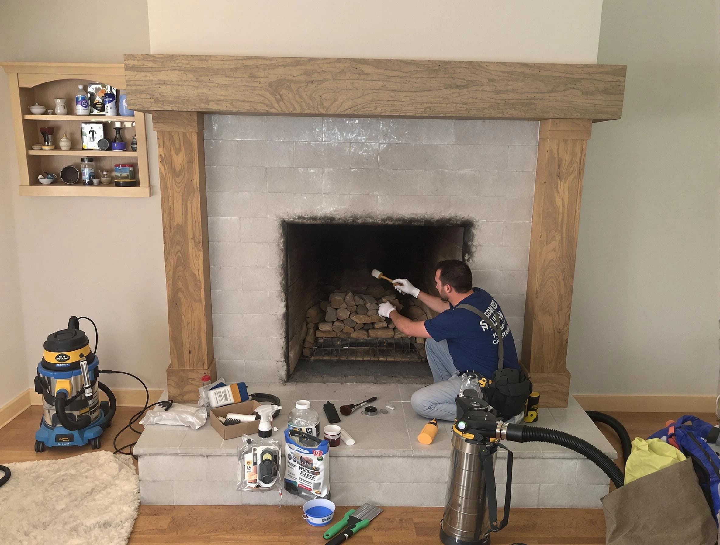 Detailed creosote removal process by Herriman Chimney Sweep in Herriman, UT