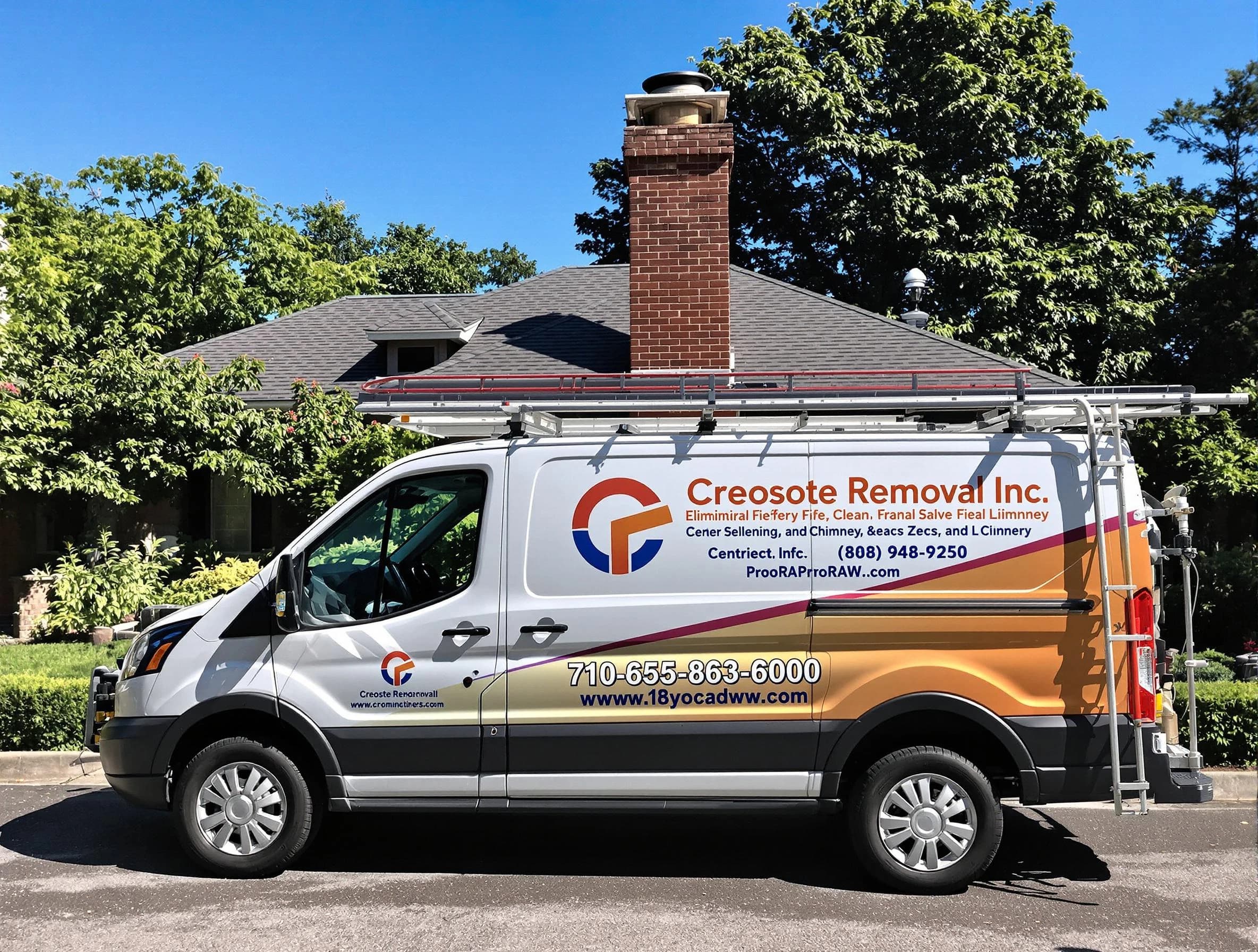 Herriman Chimney Sweep technician removing creosote safely in Herriman, UT