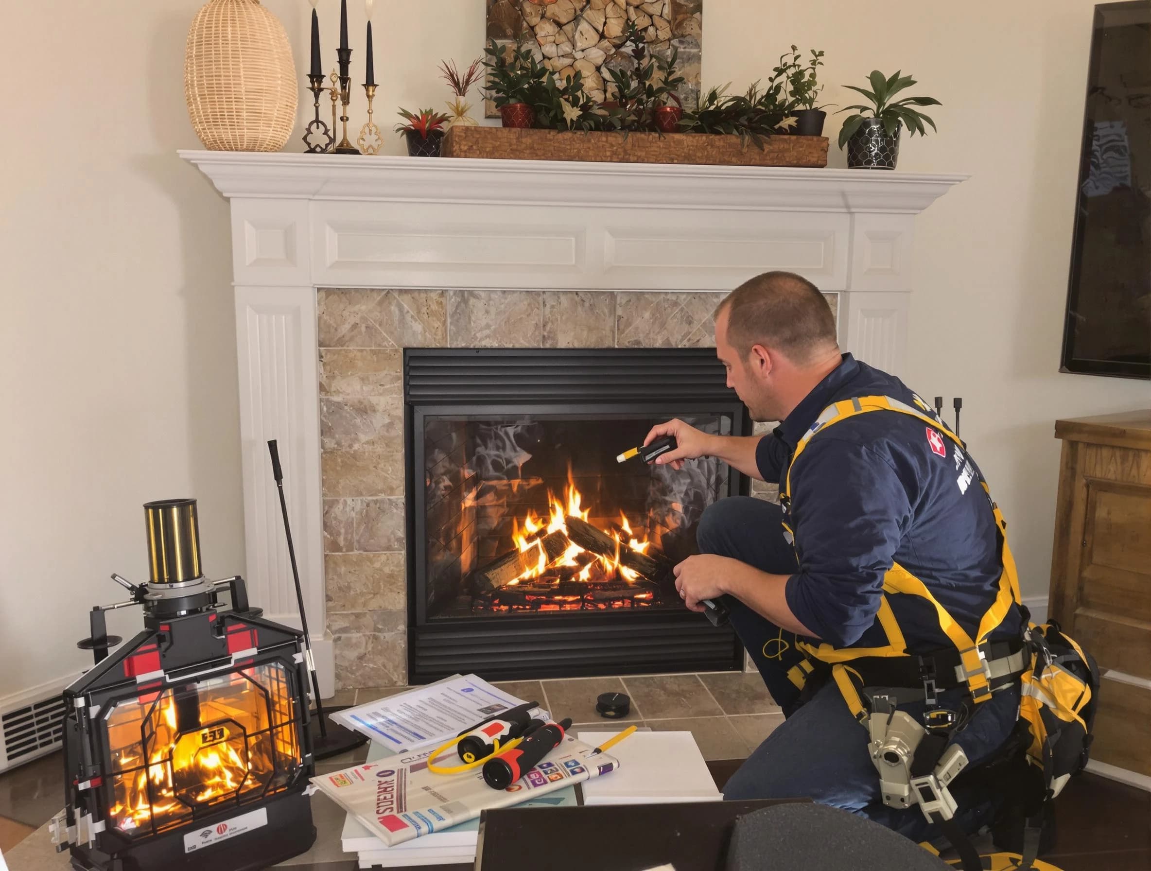 Safety-focused fireplace inspection by Herriman Chimney Sweep in Herriman, UT