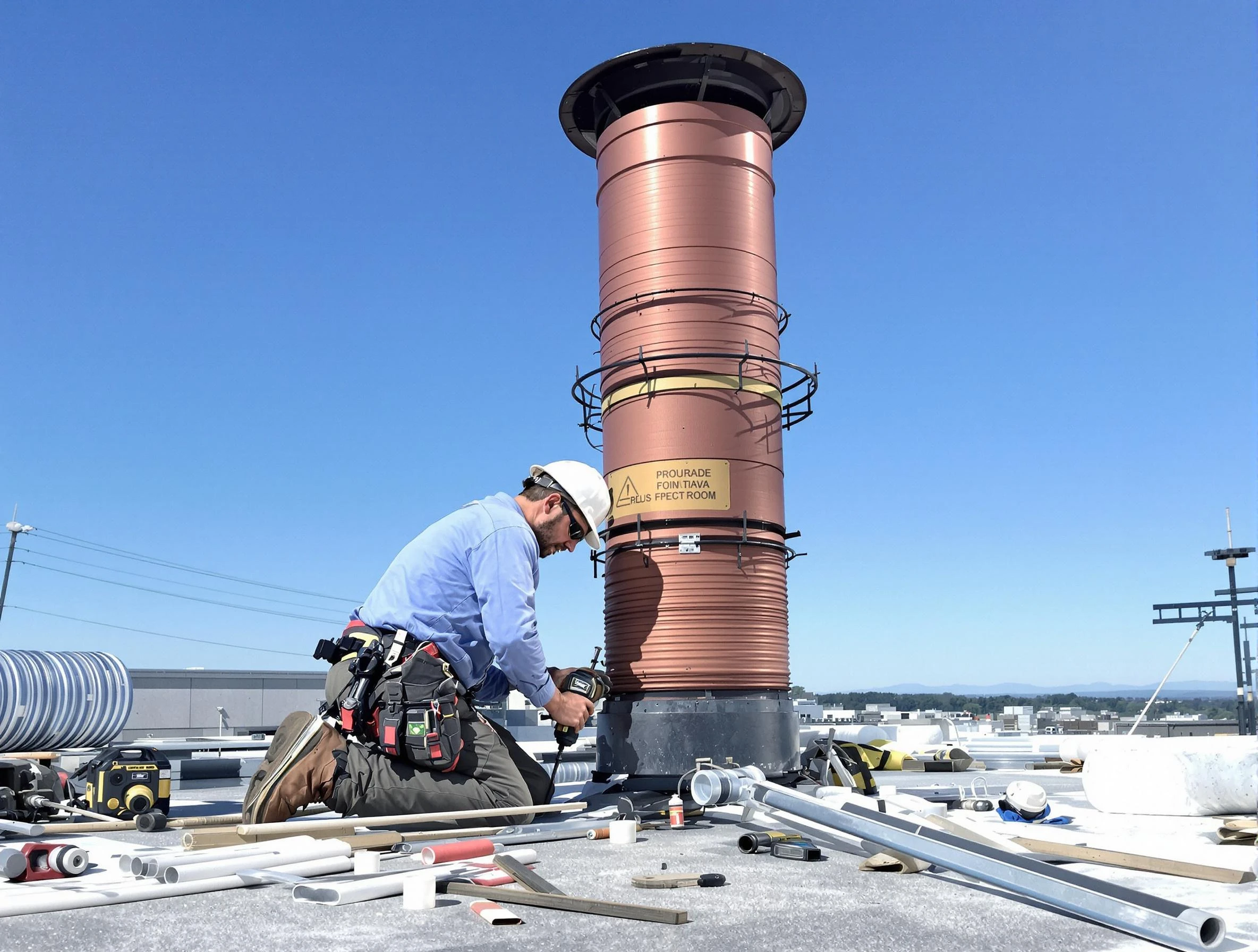 Installed chimney liner by Herriman Chimney Sweep in Herriman, UT