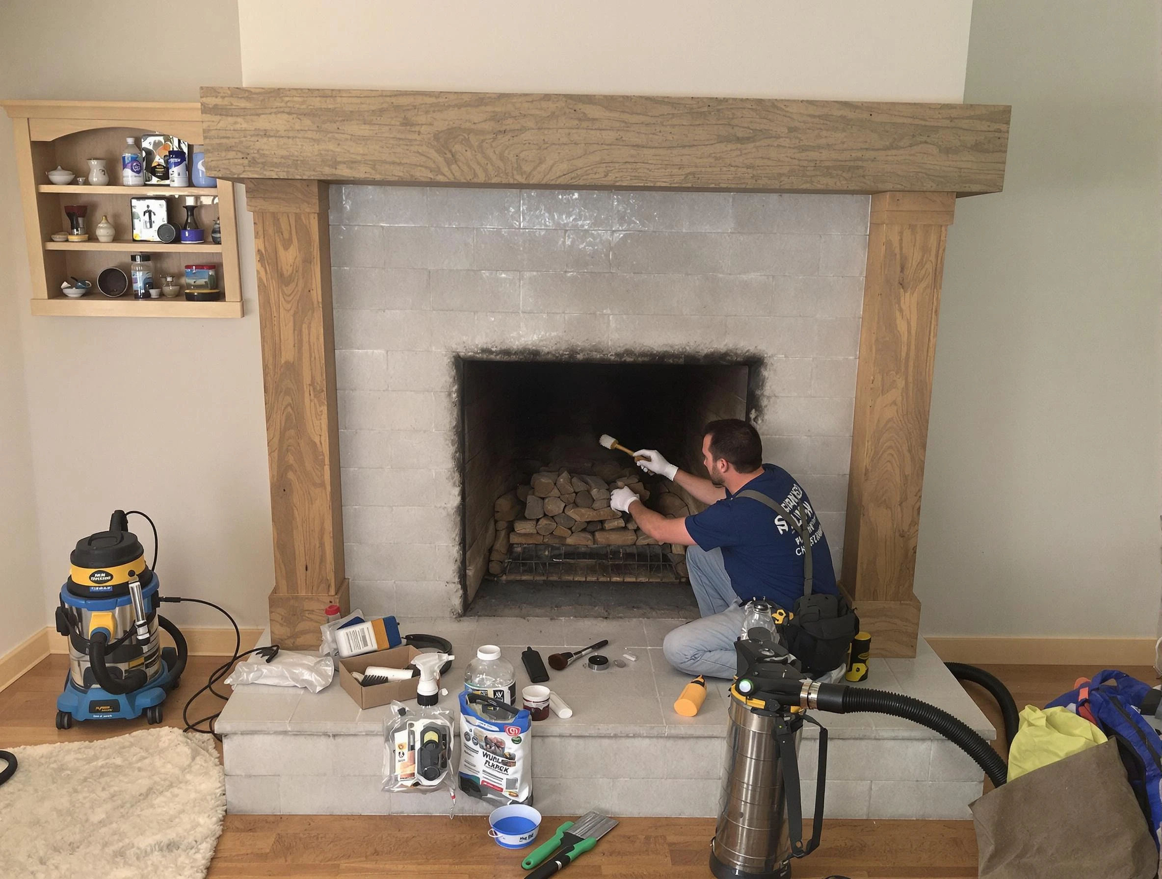 Detailed creosote removal process by Herriman Chimney Sweep in Herriman, UT